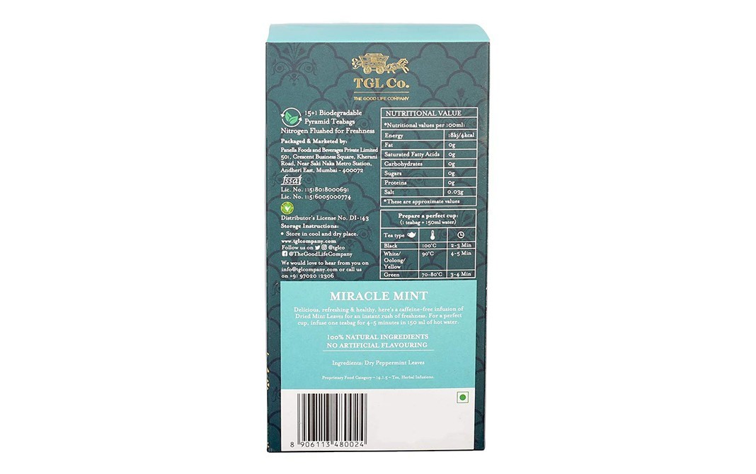 TGL Co. Miracle Mint    Pack  16 pcs